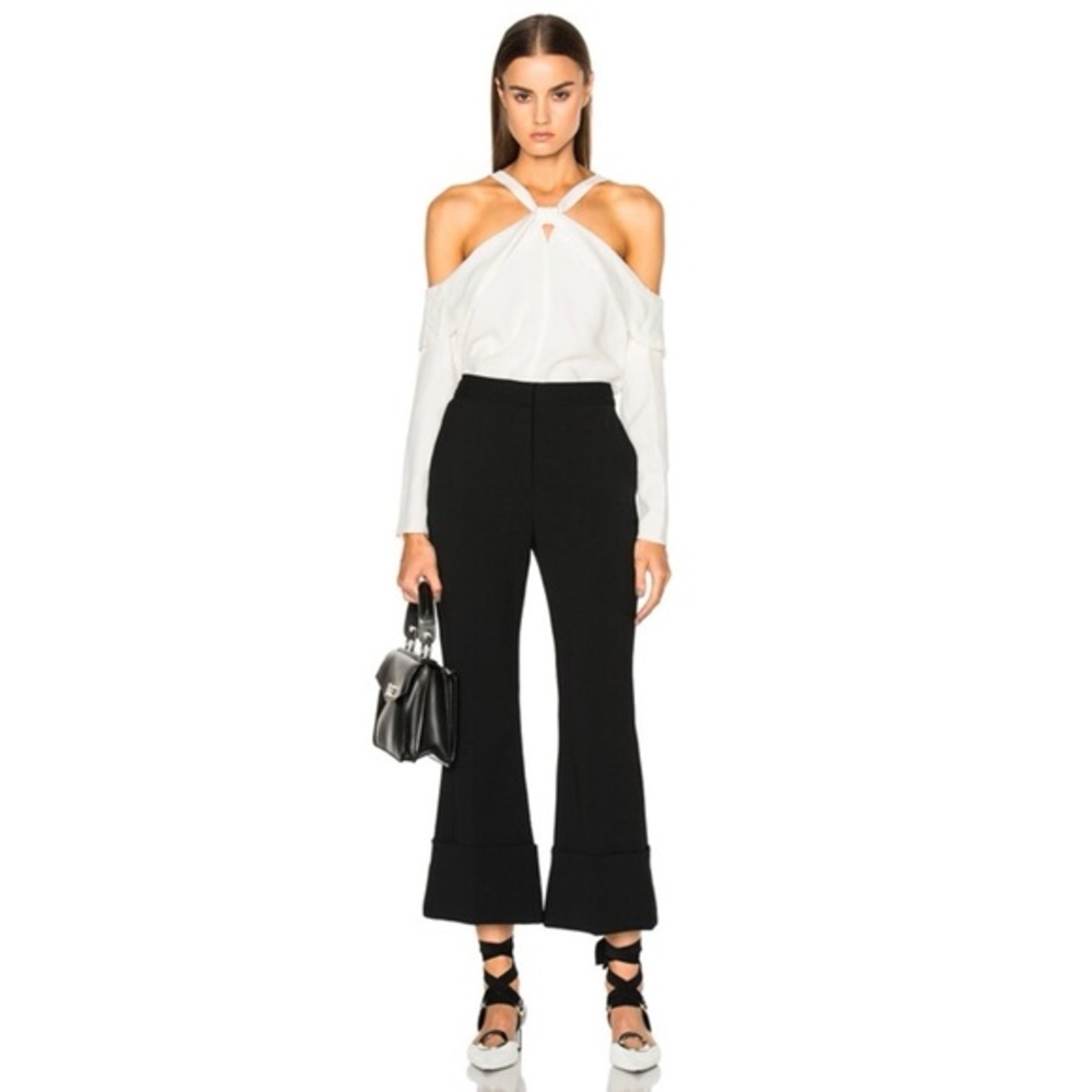 PROENZA SCHOULER Satin Back‎ Off Shoulder Top Size 2 NWT